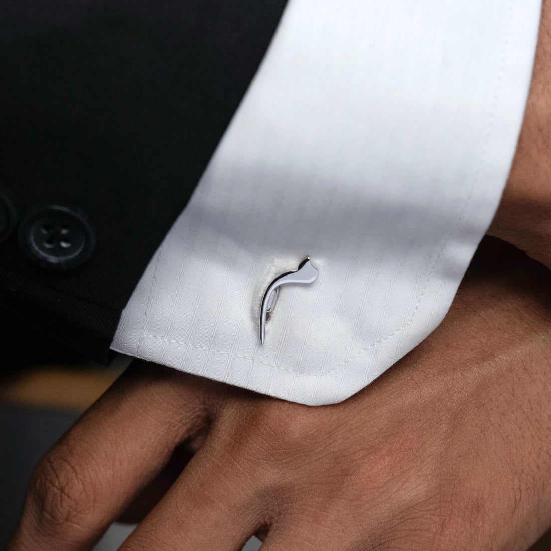 Calligraphed Arabic Initial Cufflinks