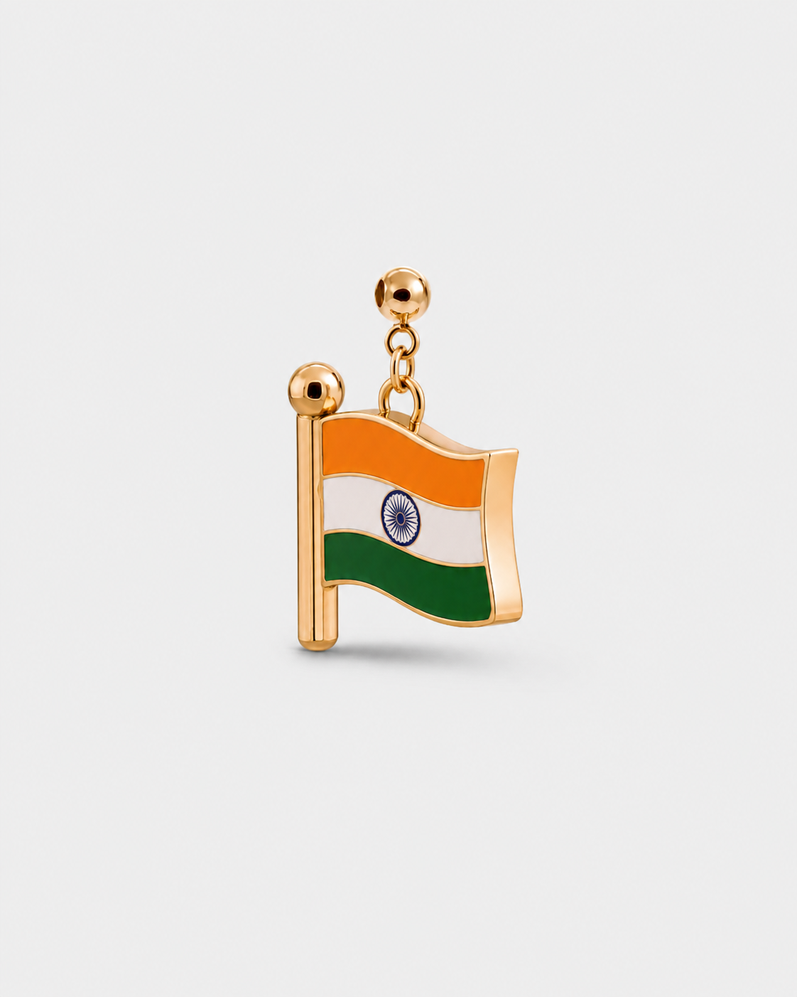 Charm flag India (Golden)