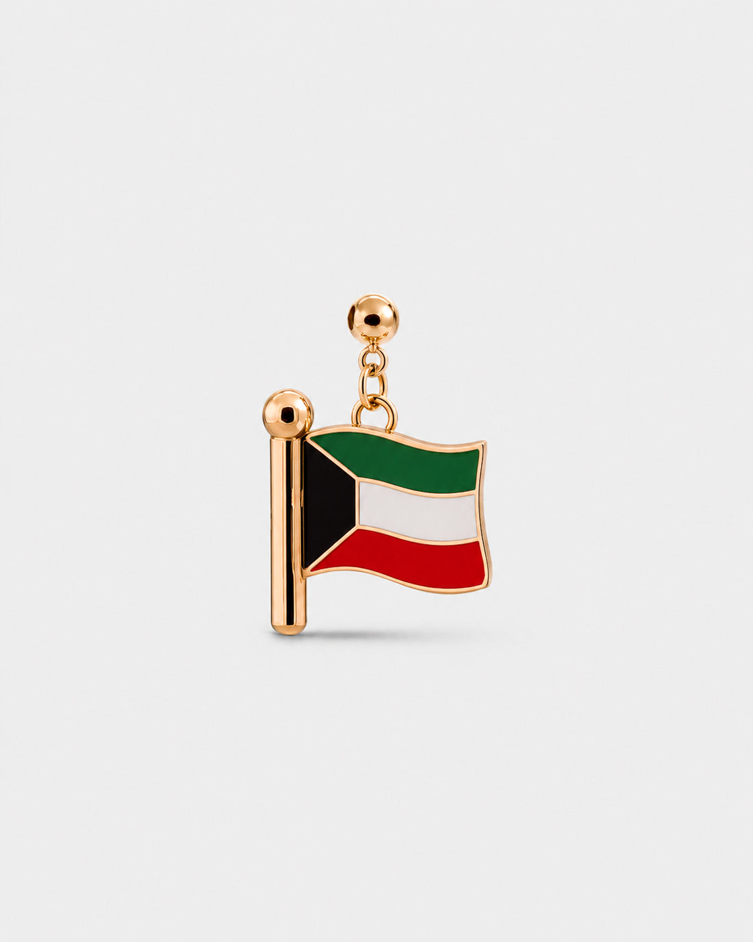 Charm flag Kuwait (Golden)