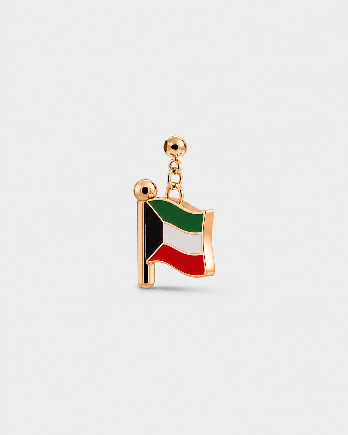 Charm flag Kuwait (Golden)