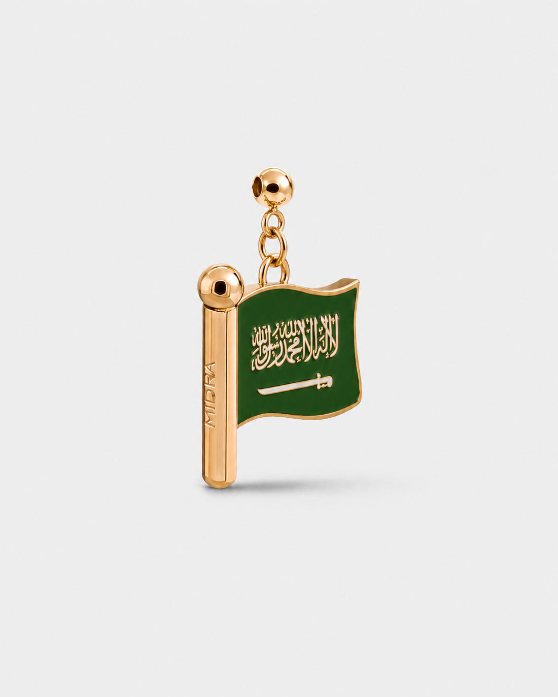 Charm flag KSA (Golden)