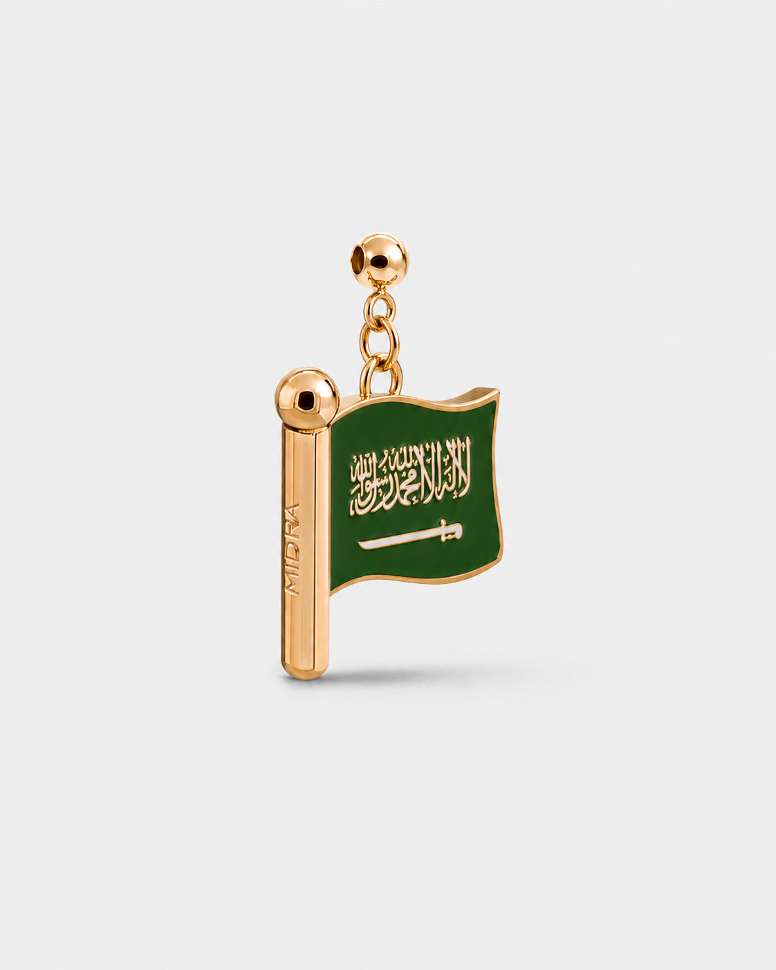 Charm flag KSA (Golden)
