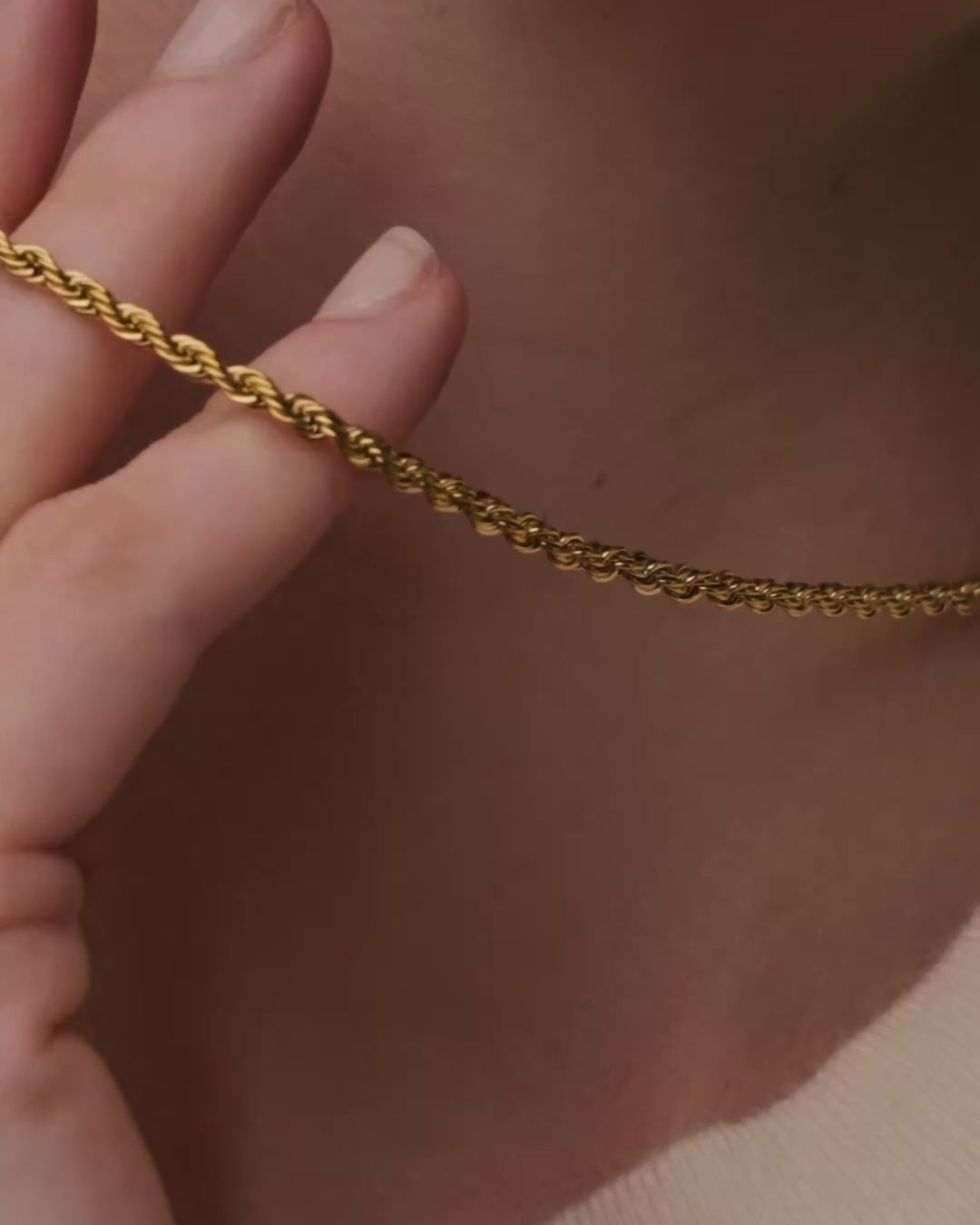 Rope chain (Golden) 3mm