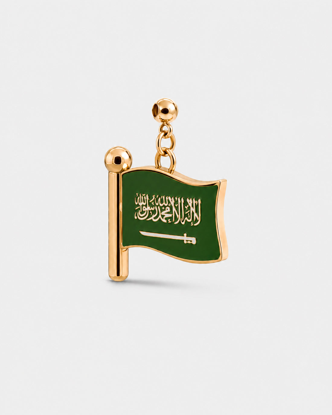 Charm flag KSA (Golden)